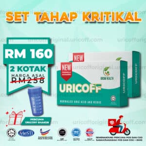 Set Tahap Kritikal (2 Kotak) Free Uricoff Shaker